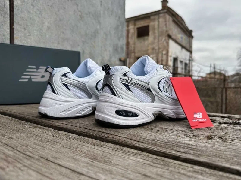 Кроссовки New Balance 530 White Navy/Кросівки NB/Чоловічі Нью Беланс — фото 7