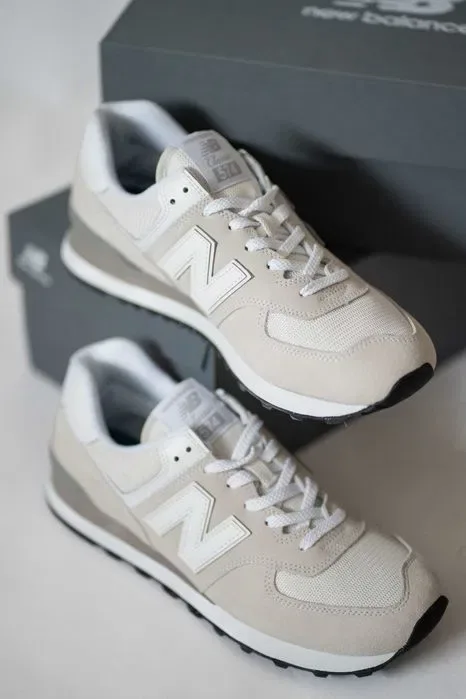 Кроссовки New Balance 574 ML574EVW бежевые Оригинал размеры 36 по 46.5 — фото 5