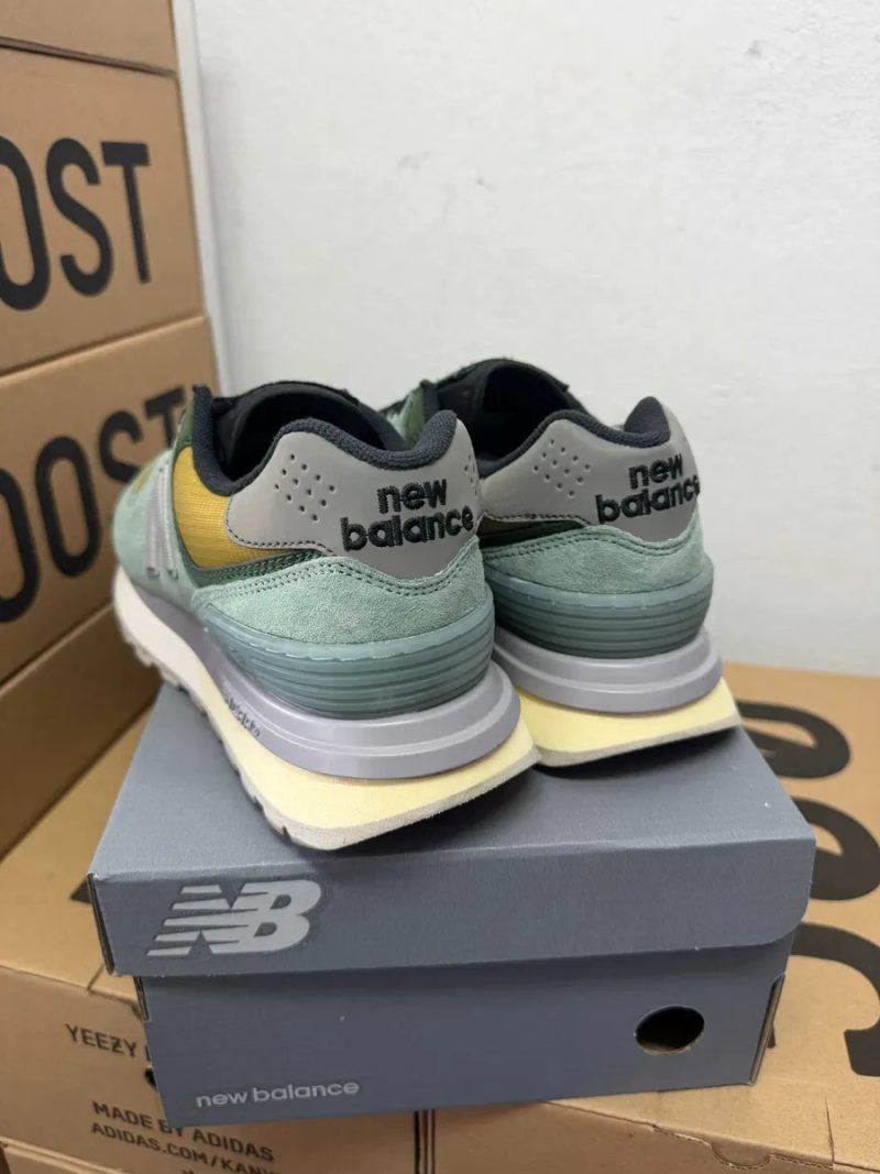 Кроссовки New balance 574 x Stone Island green / Нью Беленс 574 зеленые 41 42 43 44 45 — фото 3