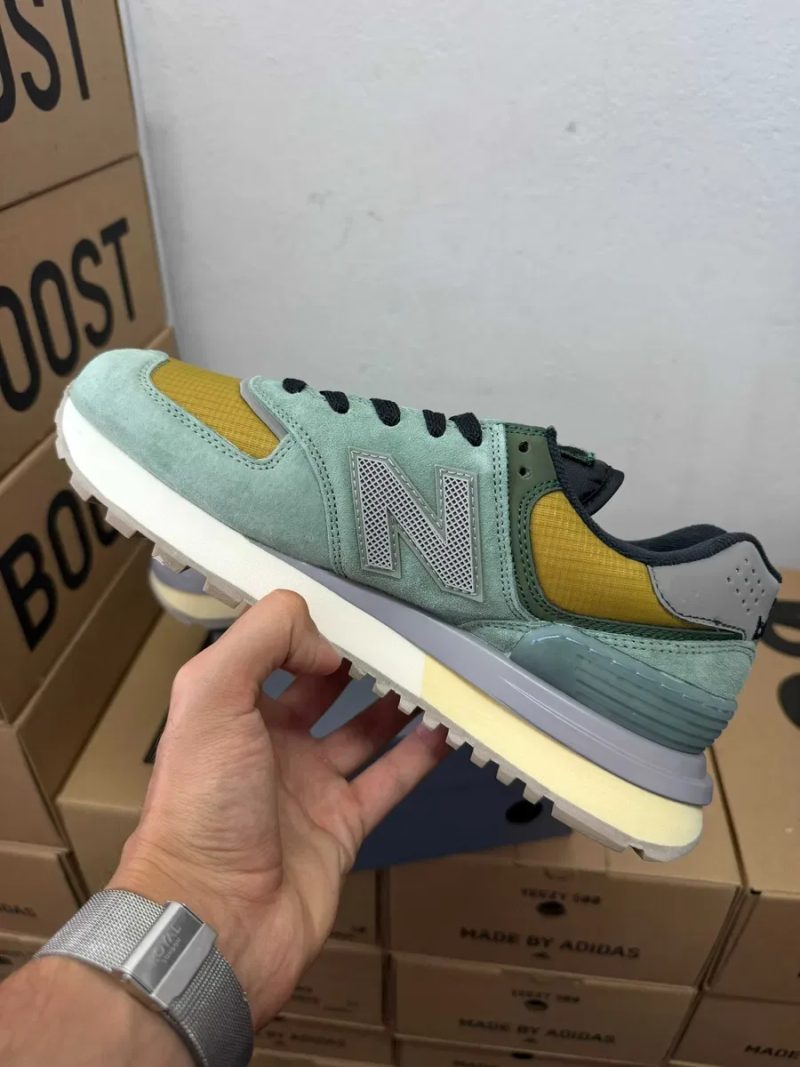 Кроссовки New balance 574 x Stone Island green / Нью Беленс 574 зеленые 41 42 43 44 45 — фото 4