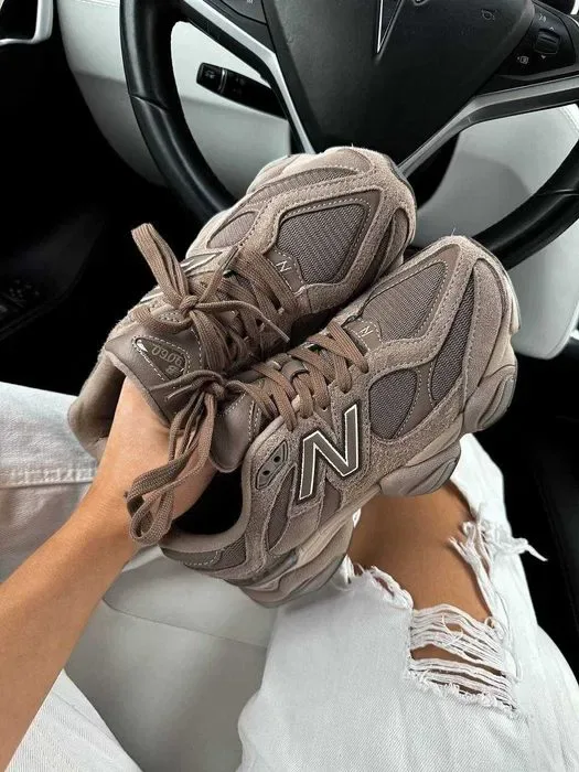 Кроссовки New Balance 9060 Beige Brown/NB Кросівки Жіночі НьюБеланс — фото 4