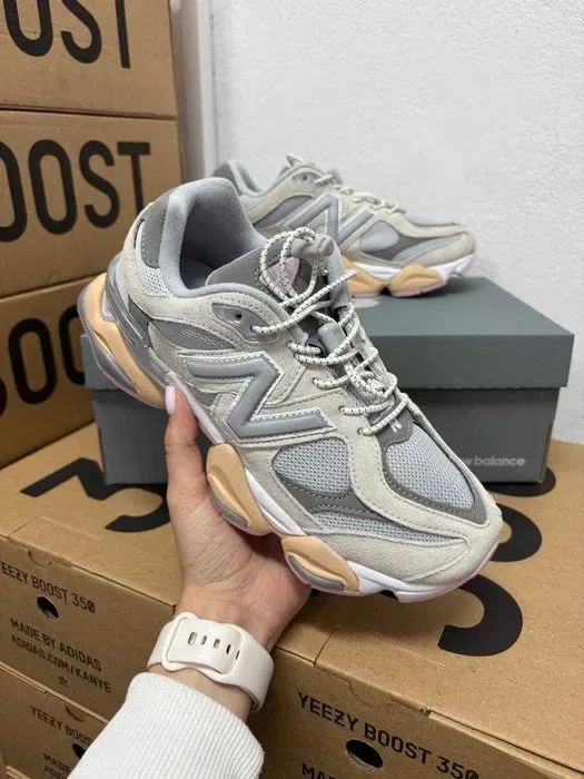 Кроссовки New Balance 9060 grey pink\Нью Беленс 9060 серые 36 37 38 39 40 — фото 2