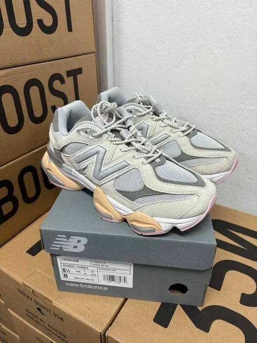 Кроссовки New Balance 9060 grey pink\Нью Беленс 9060 серые 36 37 38 39 40 — фото 4