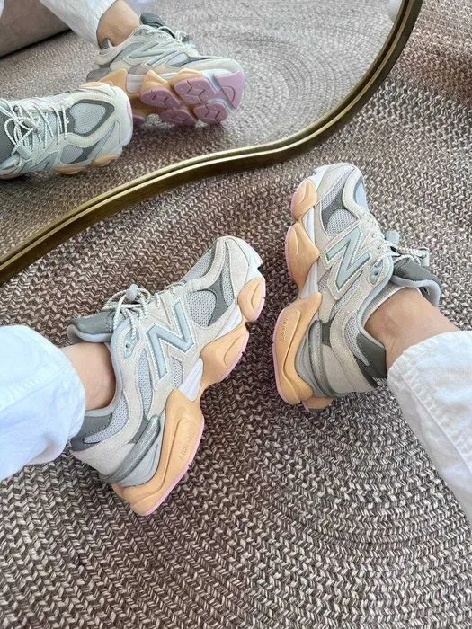 Кроссовки New Balance 9060 grey pink\Нью Беленс 9060 серые 36 37 38 39 40 — фото 5