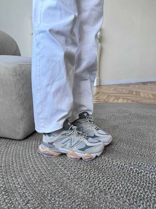 Кроссовки New Balance 9060 grey pink\Нью Беленс 9060 серые 36 37 38 39 40 — фото 6