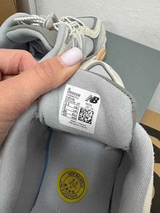Кроссовки New Balance 9060 grey pink\Нью Беленс 9060 серые 36 37 38 39 40 — фото 8