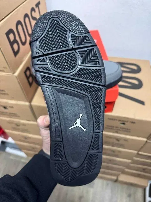 Кроссовки Nike Jordan 4 grey / Джордан cерые высокие 37 38 39 40 — фото 6
