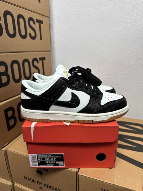 Кроссовки Nike SB Dunk Black Croc / Найк Данк черные 38 39 40 41 42 43