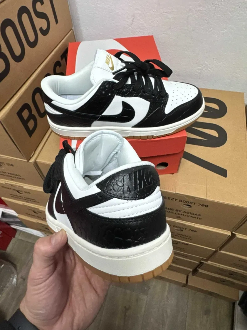 Кроссовки Nike SB Dunk Black Croc / Найк Данк черные 38 39 40 41 42 43 — фото 2