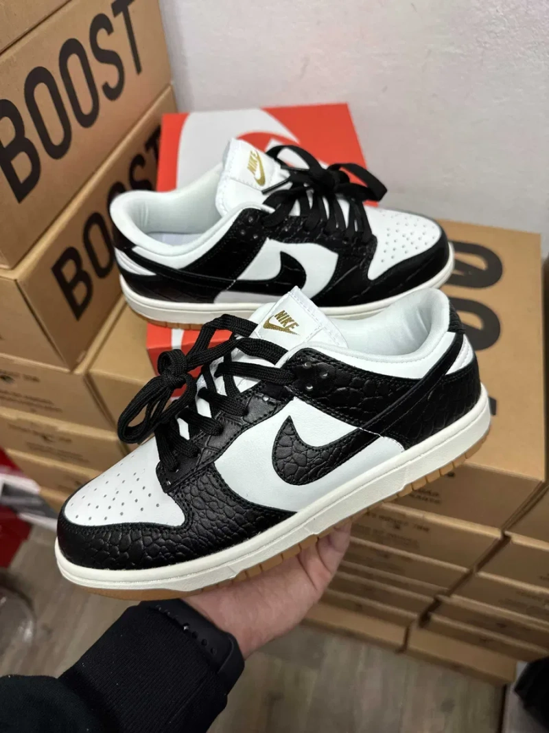 Кроссовки Nike SB Dunk Black Croc / Найк Данк черные 38 39 40 41 42 43 — фото 3