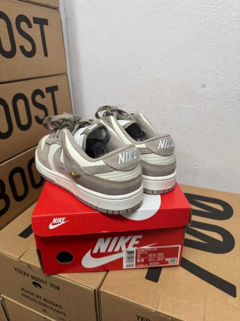 Кроссовки Nike sb Dunk sail Beige / Найк Данк бежевые замшевые 38 39 40 41 42 43 — фото 2