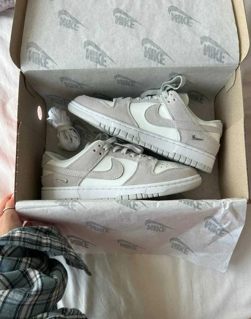 Кроссовки Nike sb Dunk sail Beige / Найк Данк бежевые замшевые 38 39 40 41 42 43 — фото 4