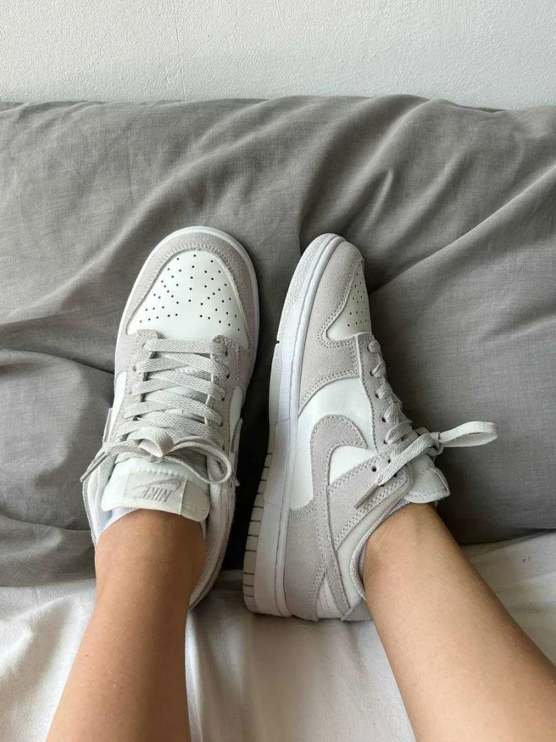 Кроссовки Nike sb Dunk sail Beige / Найк Данк бежевые замшевые 38 39 40 41 42 43 — фото 6