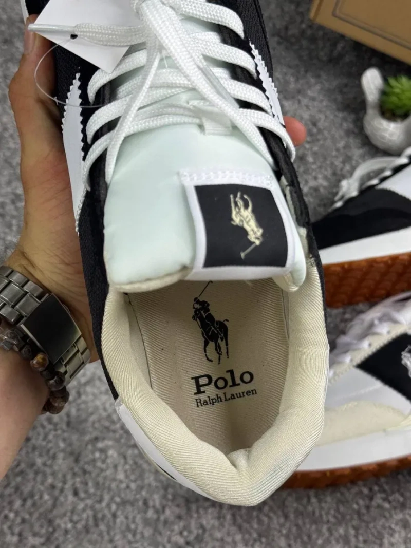Кроссовки Polo Ralph Lauren мужские черные кроссовки Поло Ральф Лоурен белые | Кеди Поло Ральф Лоурен кросівки чоловічі білі Polo Ralph Lauren — фото 5