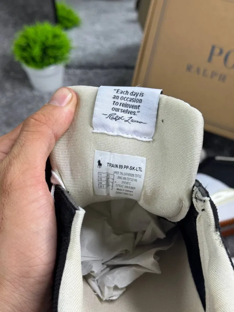 Кроссовки Polo Ralph Lauren мужские черные кроссовки Поло Ральф Лоурен белые | Кеди Поло Ральф Лоурен кросівки чоловічі білі Polo Ralph Lauren — фото 6