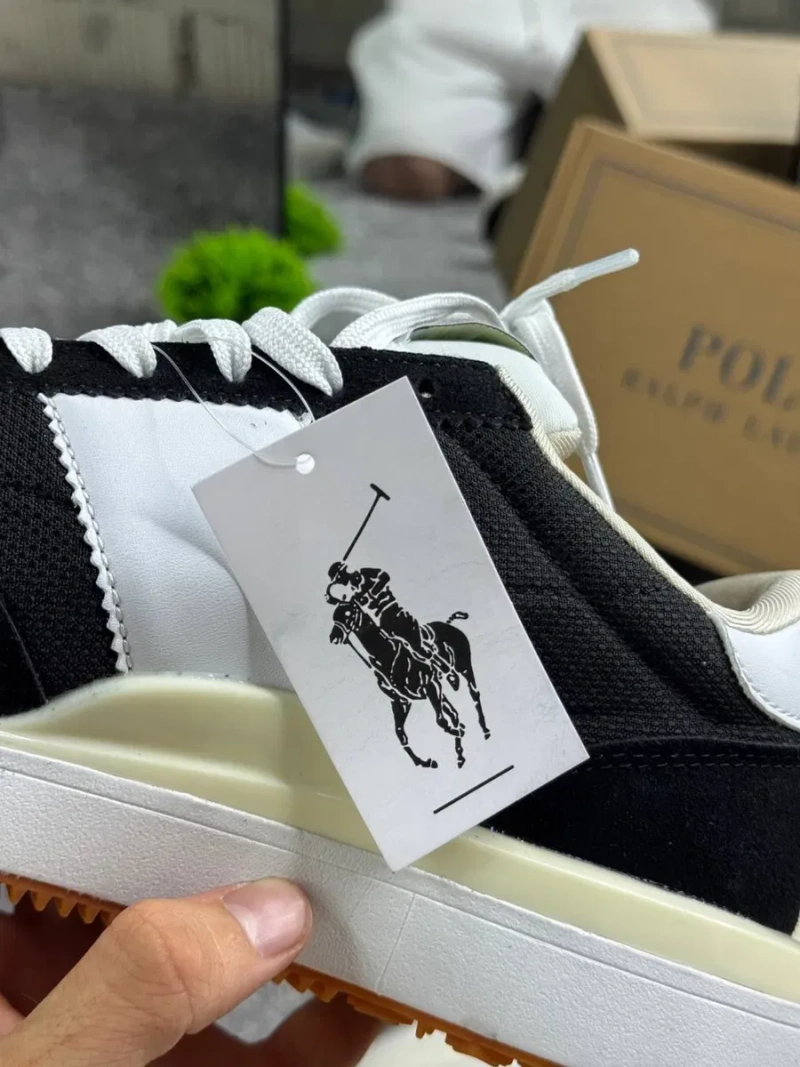 Кроссовки Polo Ralph Lauren мужские черные кроссовки Поло Ральф Лоурен белые | Кеди Поло Ральф Лоурен кросівки чоловічі білі Polo Ralph Lauren — фото 8