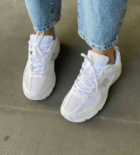 Кроссовки Женские New Balance 530 Triple White /Кросівки NB 530 Full White /Жіночі Нью Беланс White