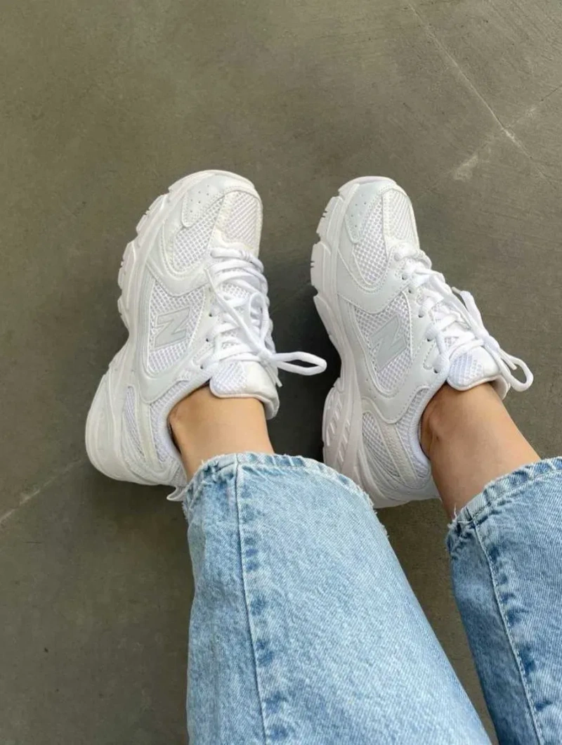 Кроссовки Женские New Balance 530 Triple White /Кросівки NB 530 Full White /Жіночі Нью Беланс White — фото 2