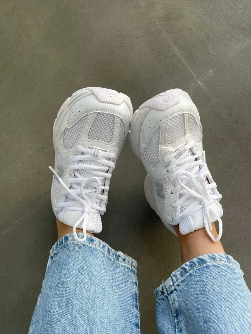Кроссовки Женские New Balance 530 Triple White /Кросівки NB 530 Full White /Жіночі Нью Беланс White — фото 5