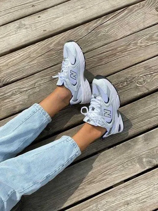 Кроссовки Женские New Balance 530 White Navy/Кросівки NB Нью Беланс — фото 4
