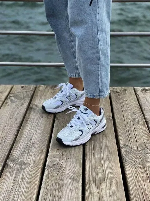 Кроссовки Женские New Balance 530 White Navy/Кросівки NB Нью Беланс — фото 5