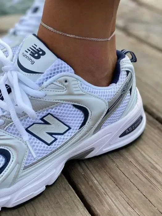 Кроссовки Женские New Balance 530 White Navy/Кросівки NB Нью Беланс — фото 8