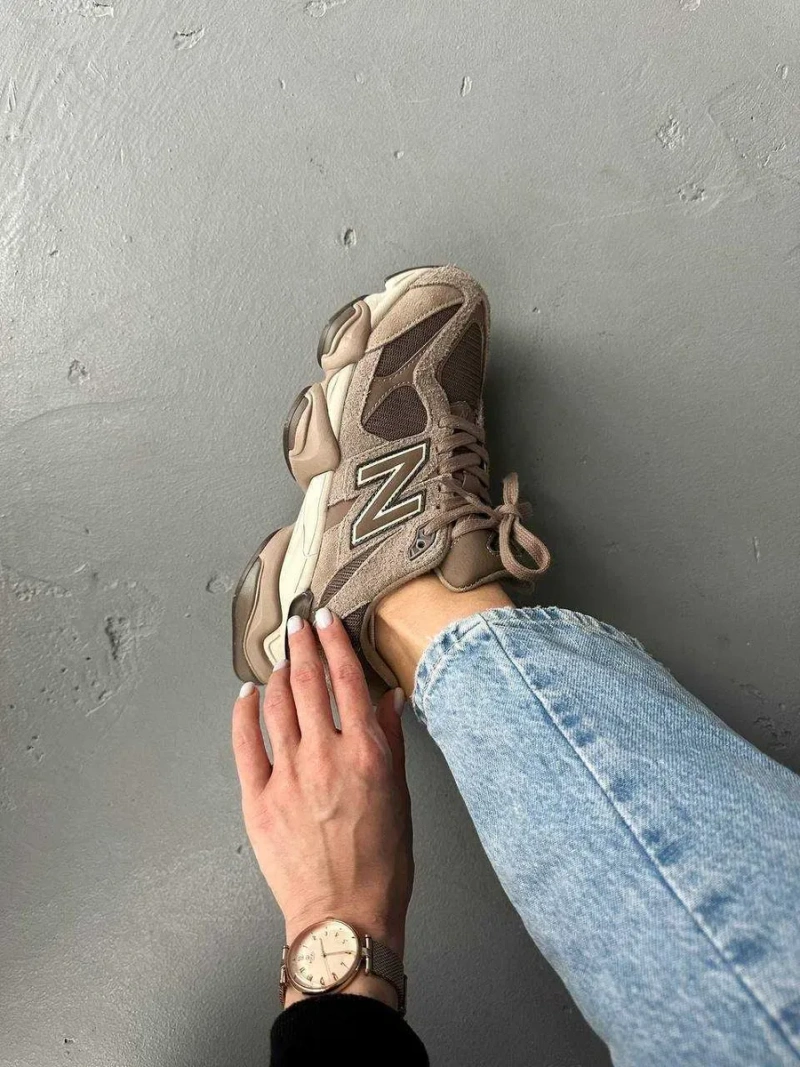 Кроссовки Женские New Balance 9060 Beige Brown/NB Кросівки НьюБеланс — фото 2