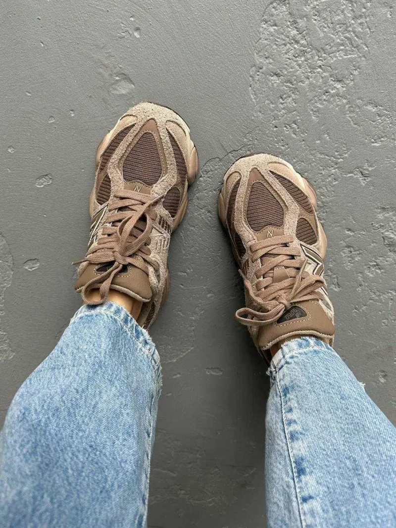 Кроссовки Женские New Balance 9060 Beige Brown/NB Кросівки НьюБеланс — фото 3