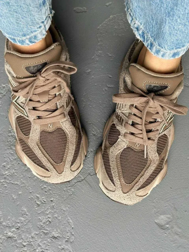 Кроссовки Женские New Balance 9060 Beige Brown/NB Кросівки НьюБеланс — фото 4