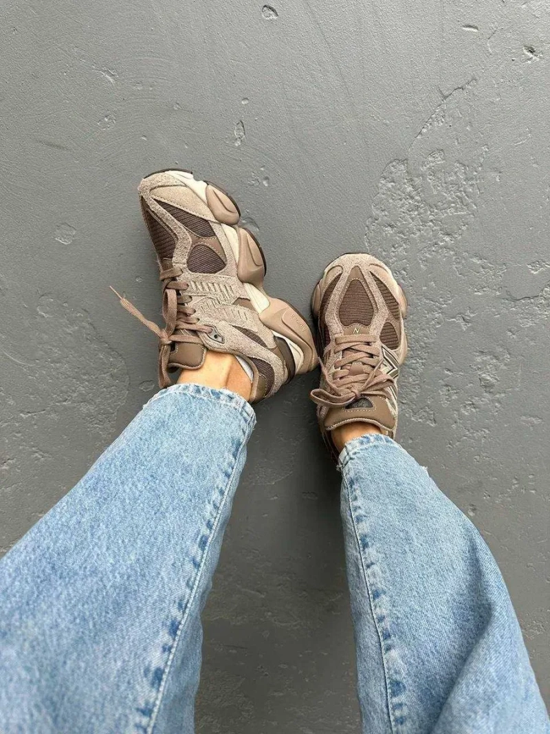 Кроссовки Женские New Balance 9060 Beige Brown/NB Кросівки НьюБеланс — фото 5