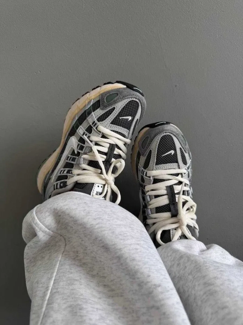 Кроссовки Жіночі Nike P6000  Flat Pewter Grey Beige Green/Кросівки Жіночі Найк — фото 3