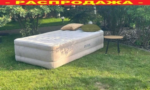 Кровать надувная односпальная с электронасосом‼️ Ламзак, матрас, ліжко
