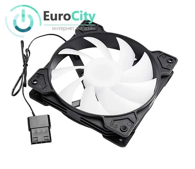 Кулер к корпусу QiuzAim FS-120 Black/White RGB подсветка — фото 3