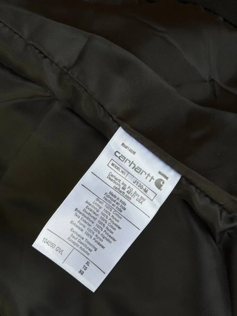 Куртка Carhartt WIP Detroit OG Active J130-M Black Кархарт — фото 8