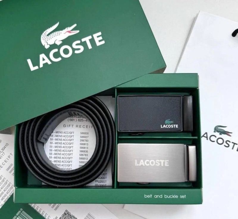 Lacoste ОРИГИНАЛ ремень Лакосте ремінь пояс ремінець двусторонний — фото 2