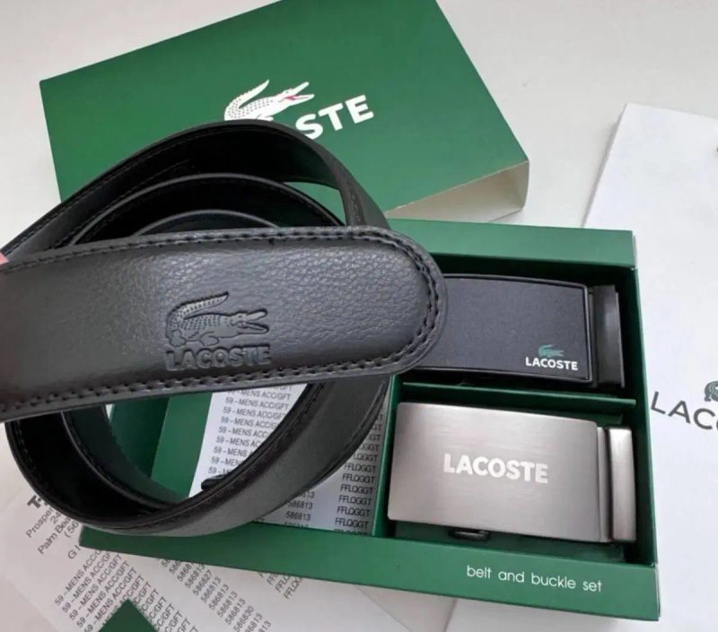 Lacoste ОРИГИНАЛ ремень Лакосте ремінь пояс ремінець двусторонний — фото 4