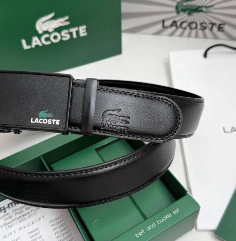 Lacoste ОРИГИНАЛ ремень Лакосте ремінь пояс ремінець двусторонний — фото 6