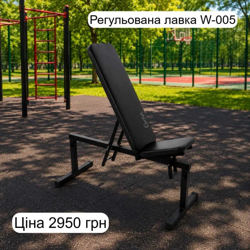 Лавка для жиму штанги горизонтальна TS-02 + Стійки Скамья жима Лава | Тренажер під штангу гантелі | Стойки для штанги | Парта Скотта тренажер бицепса — фото 3