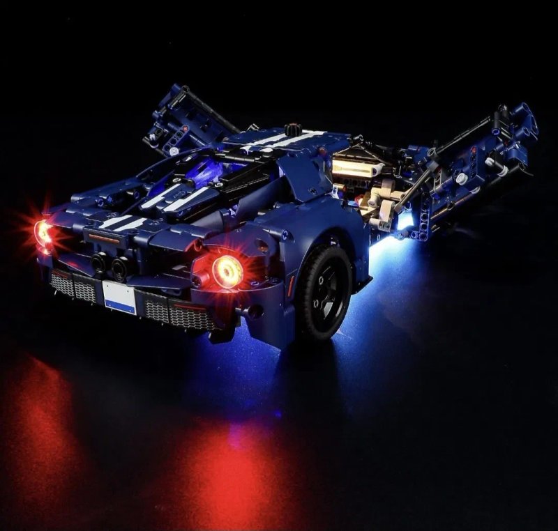 LED-підсвітка для конструкторів Technic McLaren P1 / Ford GT — фото 3