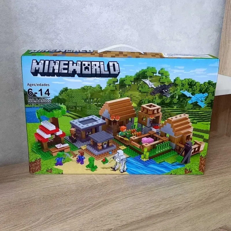 Лего Майнкрафт Деревня жителей с Драконами, 938 деталей Lego MINECRAFT — фото 3