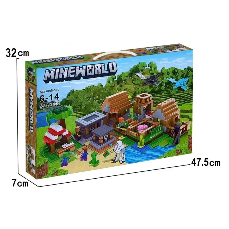 Лего Майнкрафт Деревня жителей с Драконами, 938 деталей Lego MINECRAFT — фото 8