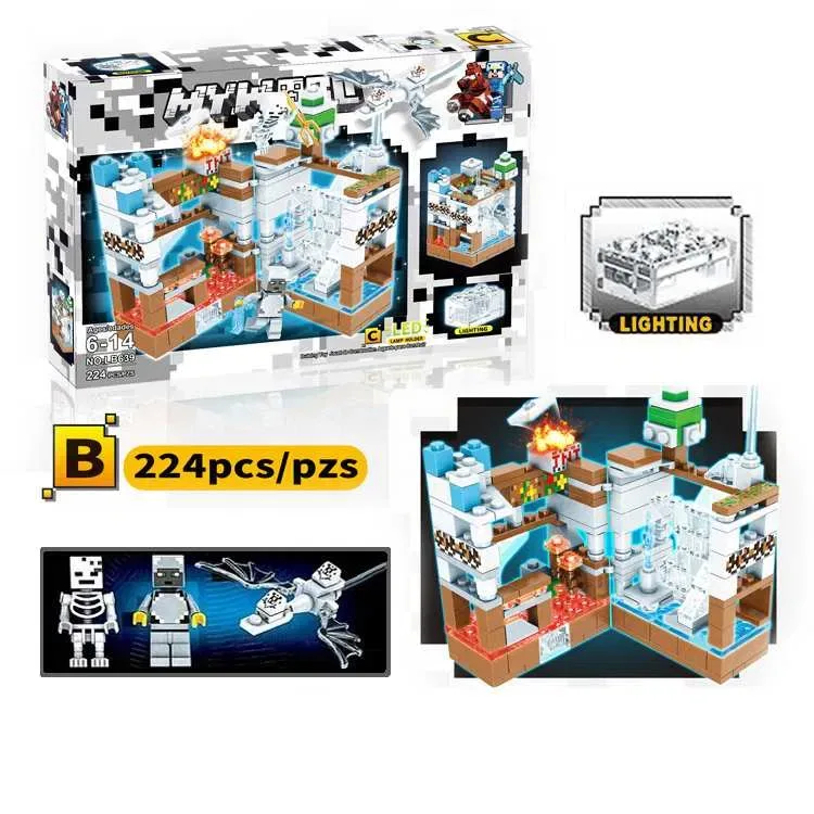 Lego MINECRAFT, Лего Майнкрафт Крепости, 4 вида, светящиеся блоки — фото 3