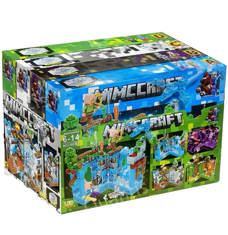 Lego MINECRAFT, Лего Майнкрафт Крепости, 4 вида, светящиеся блоки — фото 7