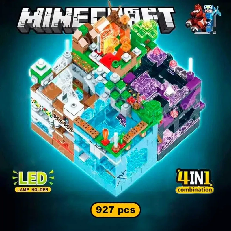 Lego MINECRAFT, Лего Майнкрафт Крепости, 4 вида, светящиеся блоки — фото 8