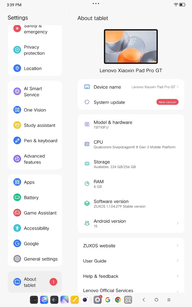 lenovo Yoga Tab / Xiaoxin Pad Pro GT 8/256 WI-FI TB710FU — фото 5