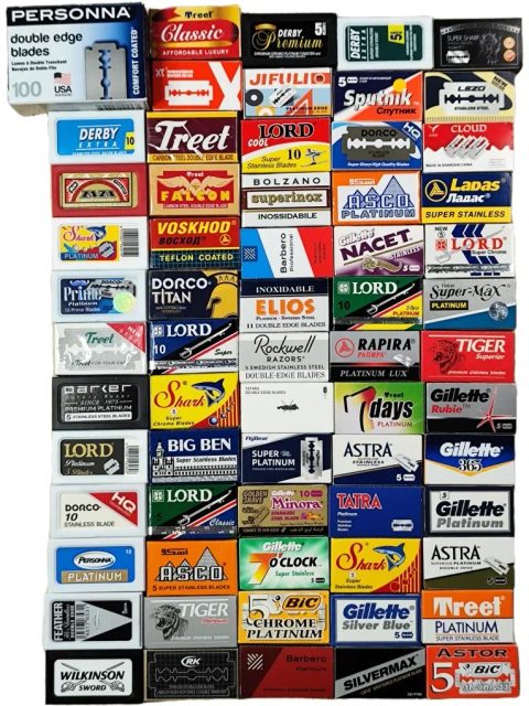Лезвия поштучно, сэмплы, набор Gillette, Personna