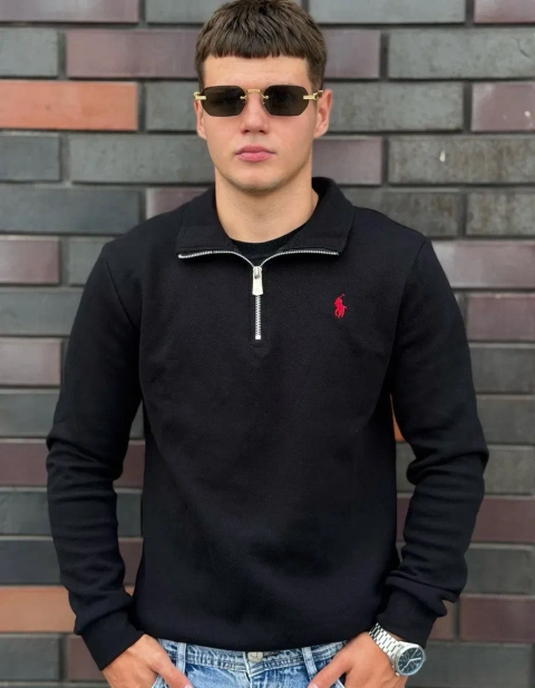 ‼️LUX‼️БЕЗ ПРЕДОПЛАТ‼️Мужская кофта зип свитшот поло polo Ralph Lauren | свитшот поло | кофта Polo | 1/3 поло Ральф | polo Ralph Lauren | свитшот |