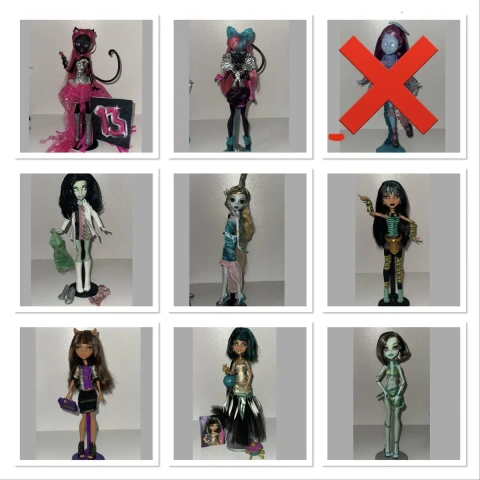 Ляльки Monster High Монстер Хай Лагуна Блю,Кійомі,Кетті Нуар,Клео,Френкі,Скара Скрімс