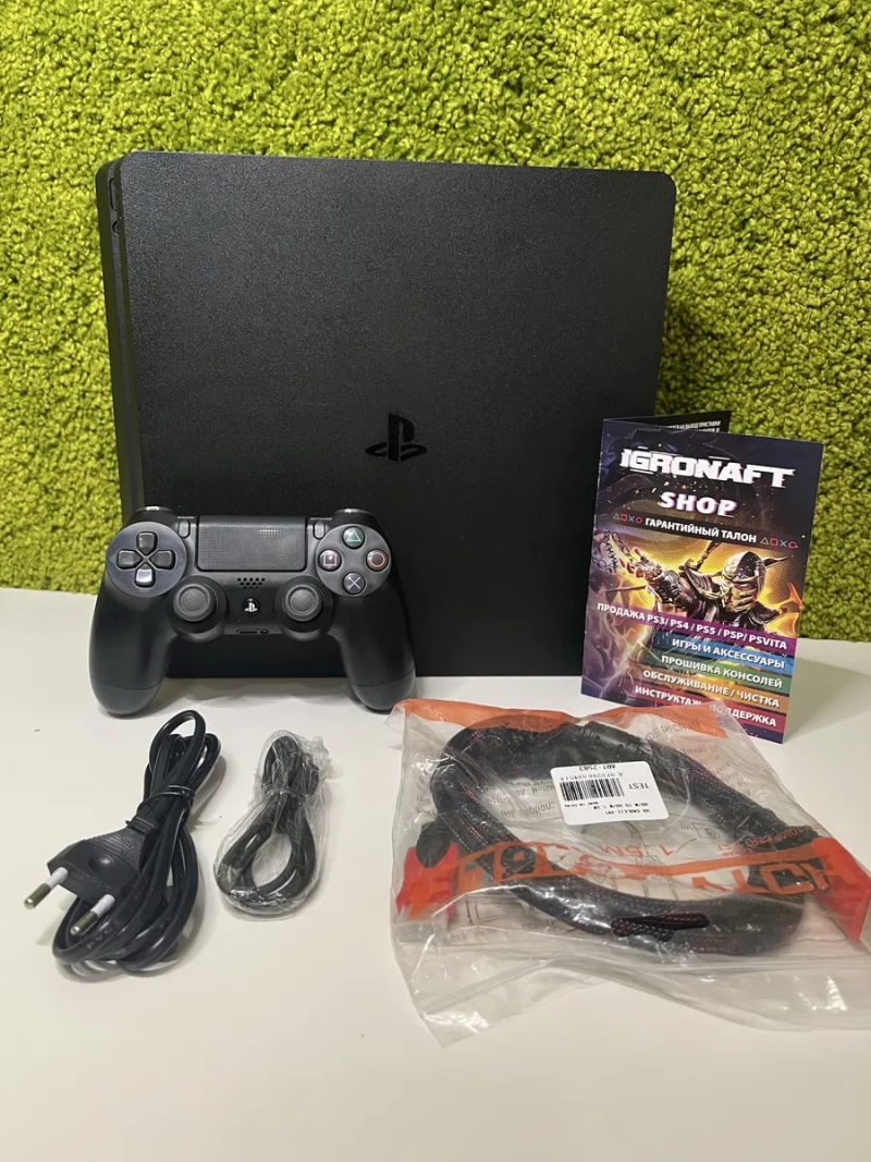 Магазин! Игровая консоль Playstation 4 Slim 500 GB + 60 игр + 6 месяцев Гаранти — фото 2