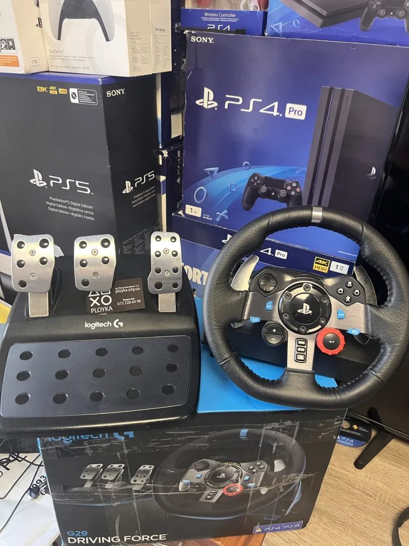 Магазин!Ігровий руль Logitech G29 Driving Force. — фото 2